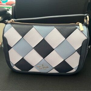 Kate Spade Smoosh Crossbody in Blue Checker
